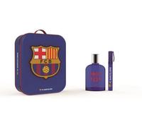 FC Barcelona Perfume Gift Set Includes 3D Zip Case with Eau de Toilette Natural Spray and Perfume Pen for Men