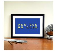 FC Barcelona Football Stadium Gift Graphic Design A3 Art Print - Nou Camp "Mes Que Un Club" Ground Designs FCB