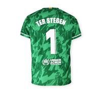 FC Barcelona Goalkeeper Jersey Dorsal 1 TER Stegen - Official Replica Licensed Product - Season 2023/2024 - Adult Size, white, XL