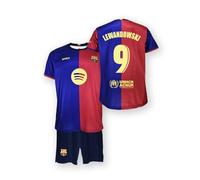 FC Barcelona Home Kit Children Season 24/25 Set, Shirt, Unisex children, Lewandowski, 6 years