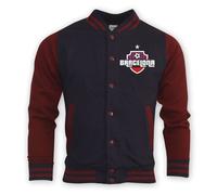 FC Barcelona Junior College Baseball Jacket in Navy | Size: 9-11 Years FC Barcelona Navy 9-11 Years