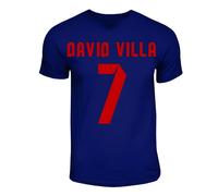 FC Barcelona Junior David Villa Hero T-Shirt in Navy | Size: 5-6 Years FC Barcelona Navy 5-6 Years