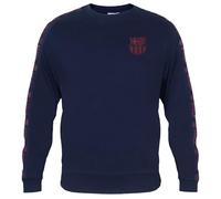 FC Barcelona Men’s Sweatshirt Taped Official Football Gift Navy Large
