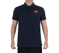 FC Barcelona Men's Adults Crest Polo Shirt in Navy | Size: Large FC Barcelona Navy L