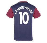 FC Barcelona Mens Lamine Yamal 10 Poly T-Shirt Red XL