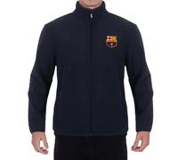 FC Barcelona Men's Official Full Zip Fleece Jacket - Navy, 3XL