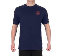 FC Barcelona Mens T-Shirt Taped Official Football Gift Navy Medium