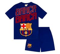 FC Barcelona Official Football Boys Short Pyjamas Reflex Blue - Age 6-7 Years