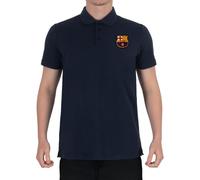 FC Barcelona Official Football Gift Mens Crest Polo Shirt Navy Blue Medium