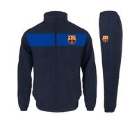 FC Barcelona Official Football Gift Mens Jacket & Pants Tracksuit Set Blue Small