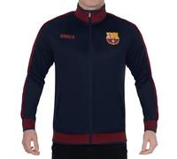 FC Barcelona Official Football Gift Mens Retro Track Top Jacket Navy Medium