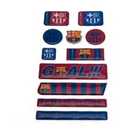FC Barcelona Official Fun Bubble Football Crest Sticker Set (One Size) (Burgundy/Blue)