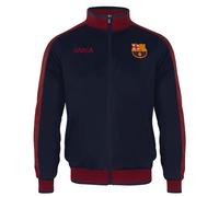 FC Barcelona Official Gift Boys Retro Track Top Jacket Navy 8-9 Years MB