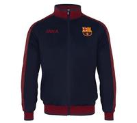 FC Barcelona Official Gift Boys Retro Track Top Jacket Navy 8-9 Years MB