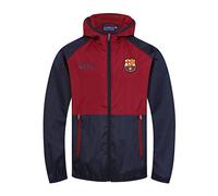FC Barcelona Official Gift Boys Shower Jacket Windbreaker Navy Red 2-3 Years
