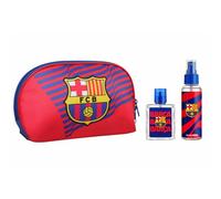 FC Barcelona Men's Toiletry Gift Set - Toiletry Bag with Eau De Toilette (50ml) & Body Spray (100ml), Ideal Travel Companion for Football Fans, Perfect for Christmas, Birthday Gifts or Daily Use