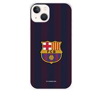 FC Barcelona Stripes Blaugrana iPhone 14 Case to Protect Your Mobile Phone, Flexible Silicone iPhone Case with Official Licensed FC Barcelona
