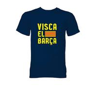 FC Barcelona Women's Womens Visca El Barca T-Shirt in Navy | Size: 2XL FC Barcelona Navy 2XL