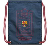 FC Barcelona World Soccer Club Barca Team Logo Officially Licensed Barca Drawstring Cinch Bag, Clipboard_navy, One Size, Daypack Backpacks
