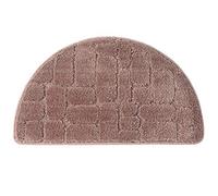 FC Fancy Semi-circle Microfiber Absorbent Floor Mat, Entrance Mat Carpet Indoor Half Moon Doormat Kitchen Floor Non Slip Backing Bath Mat