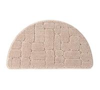 FC Fancy Semi-circle Microfiber Absorbent Floor Mat, Entrance Mat Carpet Indoor Half Moon Doormat Kitchen Floor Non Slip Backing Bath Mat