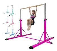 FC FUNCHEER Gymnastics bar,5FT/6FT Horizontal Bars, Adjutable Gymnastic Bar for Kids Ages 5-20, 35.4" to 59"/45" to 71", Weight Limit 500 LBS,Home Gym Equipment