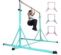 FC FUNCHEER Gymnastics bar,5FT/6FT Horizontal Bars, Adjutable Gymnastic Bar for Kids Ages 5-20, 35.4" to 59"/45" to 71", Weight Limit 500 LBS,Home Gym Equipment