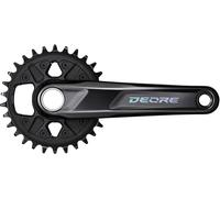FC-M6100 Deore chainset, 12-speed, 56.5 mm chainline, 30T, 165 mm