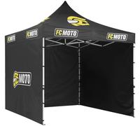 FC-Moto 2.0 3 x 3 m Steel Tent with Side Walls Set, black for Men