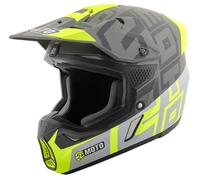 FC-Moto Merkur Flex Motocross Helmet, black-yellow, size M for Men