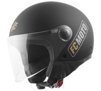 FC-Moto Square-RS Jet Helmet, black-gold, size M for Women