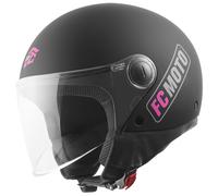 FC-Moto Square-RS Jet Helmet, black-purple, size S for Women