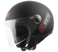 FC-Moto Square-RS Jet Helmet, black-red, size XS for Men