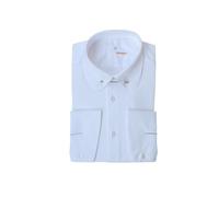 FC Plus|Daniel Men's Pin Collar Dress Shirt | Stylish Formal Long Sleeve Button-Up | Classic & Modern Design Men's Club Penny Collar Shirt (UK, Alpha, M, Regular, Regular, White)