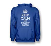 FC Porto Men's Keep Calm & Follow Hoody in Blue | Size: Medium FC Porto Blue M
