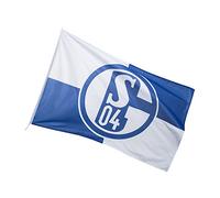 FC Schalke 04 Hoisting Flag Checked Weatherproof Blue 150 x 100 cm