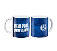 FC Schalke 04 S04 Coffee Mug with German Text "My Pott, My Club"