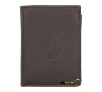 FC St. Pauli Official Dark Brown Goat Leather Wallet with 8 Card Slots