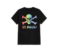 FC St. Pauli - Regenbogen - T-Shirt - black - S - 100% Cotton,Jersey S