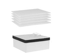 FC2001A Replaceable Filter Set with 5pcs pre-Filters and 1pcs 2-in-1 Hepa High Efficiency Coconut Shell Activated Carbon Main Filter