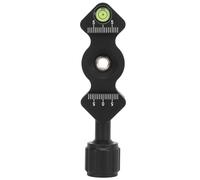 FC25 Fishbone Quick Release Plate, Universal Aluminum Alloy Camera Clamp with Width Adjustment, Embedded Level and 1/4in to 3/8in Screw for RRS KIRK SUNWAYFOTO Tripod