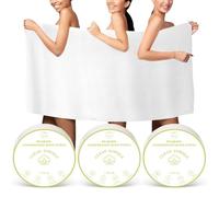 FCaeon Compressed Towel Tablets Large, Disposable Bath Towels for Travel, 140cm x 70cm Travel Bath Towel for Body Hotel Camping Hiking Outdoors Sports Beach Swimming Vacation[3 Pack White]