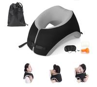 Fcare Breathe Easy Face Down Pillow, Desk Napping Pillow, Travel Head Neck Pillow, Best for Prone Face-Down Resting, or Contoured Post-Eye Surgery Support, for Sleeping,Airplanes, Car, Office,