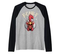 FCawF Chicken Attitude Humor Outfit for Adults Bold Farm Raglan Baseball Tee