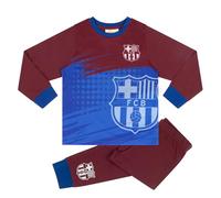FCB FC Barcelona Long Sleeved Pyjama Set, 5-6 Years: 116cm, Red