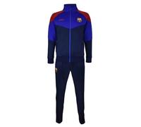 FCB FC Barcelona Official Barça Triangle Tracksuit - Adult - Size XL - 95% Polyester 5% Elastane