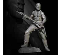 FCBEL 75mm 1/24 Ancient European Warrior Miniature Kit Resin Die Cast Model Unassembled and Unpainted Character Model Kit //Tn7-45