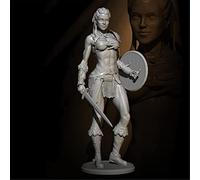 FCBEL 75mm 1/24 Ancient Viking Female Fighter Miniature Set Resin Character die-cast Model, unassembled and unpainted Model Set //Y3907X