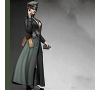 FCBEL 75mm 1/24 WWII Female Officer Miniature kit Resin Character die-cast Model, unassembled and unpainted Model kit //M1843J
