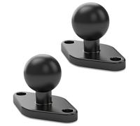 fccairms 2 Pack Aluminum Alloy Ball Mount, 1 inch Ball, Standard AMPS Hole Layout, Compatible with RAM Double Socket Arm